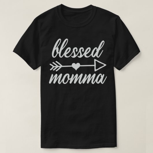 Gesegnete Momma Erntedank Day Family Mother Mama L T-Shirt (Design vorne)