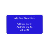 Gesegnete Mutter Blau Adressaufkleber (Vorne)