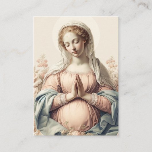 Gesegnete Mutter-Gebetskarte für werdende Mütter Begleitkarte (Vorderseite)