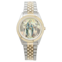 Gesegnete Mutter Gold/Silber-Uhr Armbanduhr