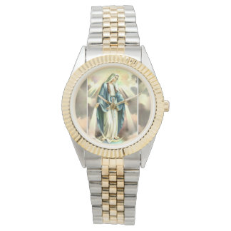 Gesegnete Mutter Gold/Silber-Uhr Armbanduhr