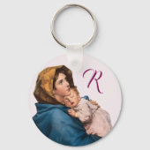 Gesegnete Mutter individualisierbares Gebet mit Mo Schlüsselanhänger (Vorderseite)