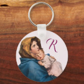 Gesegnete Mutter individualisierbares Gebet mit Mo Schlüsselanhänger (Vorderseite)