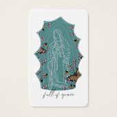 Gesegnete Mutter Jungfrau Mary in Gedächtniskarte (Vorderseite)