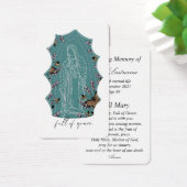 Gesegnete Mutter Jungfrau Mary in Gedächtniskarte (Schreibtisch)