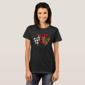 Gesegnete Mutter Leopard Mutter Büffel Karo Mutter T-Shirt (Vorne ganz)