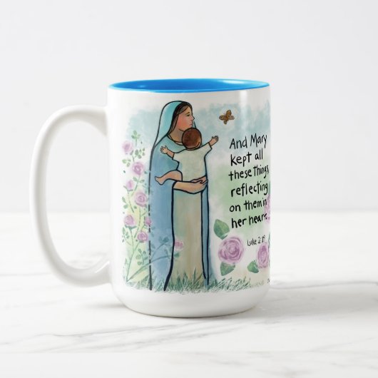 Gesegnete Mutter Luke 2:19 Tasse (Links)