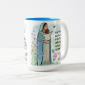 Gesegnete Mutter Luke 2:19 Tasse (VorderseiteRechts)