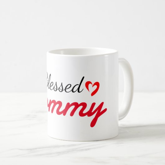 Gesegnete Mutter Mama Mutter Mama, personalisieren Kaffeetasse (VorderseiteRechts)