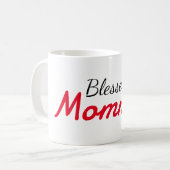 Gesegnete Mutter Mama Mutter Mama, personalisieren Kaffeetasse (Vorderseite Links)