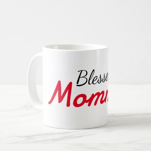 Gesegnete Mutter Mama Mutter Mama, personalisieren Kaffeetasse (Vorderseite Links)