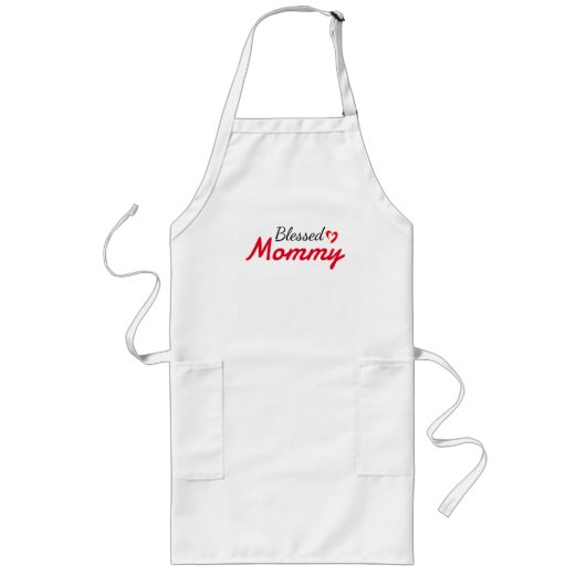Gesegnete Mutter Mama Mutter Mama, personalisieren Lange Schürze (Vorne)