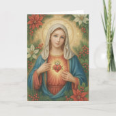 Gesegnete Mutter Maria Katholisches Weihnachten Re (Vorderseite)