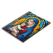 Gesegnete Mutter Mary and Baby Jesus - Jungfrau Ma Notizblock (Linke Seite)