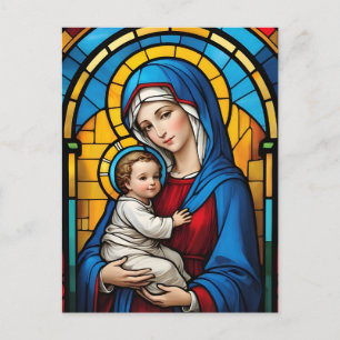 Gesegnete Mutter Mary and Baby Jesus - Jungfrau Ma Postkarte
