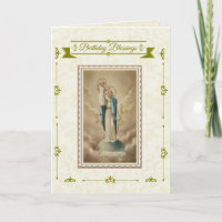 Gesegnete Mutter mit Baby Jesus Geburtstag Segnung