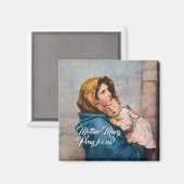 Gesegnete Mutter mit dem Baby Jesus Magnet (Vorderseite/Rückseite)