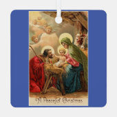 Gesegnete Mutter mit Jesus Ornament Aus Metall (Rückseite)