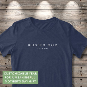 Gesegnete Mutter Moderner Muttertag Benutzerdefini Tri-Blend Shirt