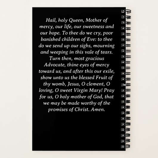 Gesegnete Mutter Prayer Journal SpiralNotebook Notizblock (Rückseite)