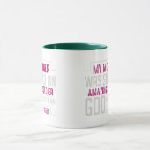 Gesegnete Mutter Rosa Florale Typografie Reise Kaf Tasse (Zentrum)