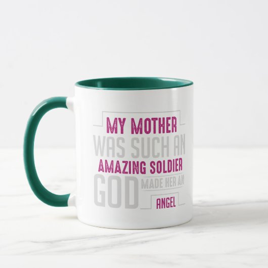 Gesegnete Mutter Rosa Florale Typografie Reise Kaf Tasse (Links)