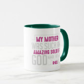 Gesegnete Mutter Rosa Florale Typografie Reise Kaf Tasse (VorderseiteRechts)