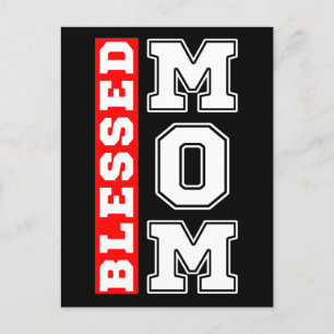 Gesegnete Mutter-Typografie Muttertag Postkarte