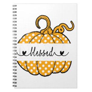 Gesegnete Nana-Kürbiskunst Thanksgiving Halloween Notizblock