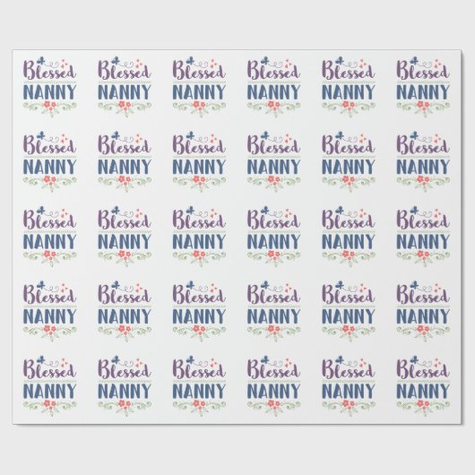 Gesegnete Nanny Geschenkpapier (Flach)