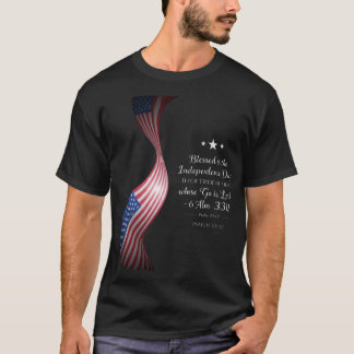 Gesegnete Nation – Christliches 4. Juli T-Shirt
