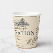 Gesegnete Nation Pappbecher (Rückseite)