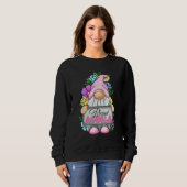 Gesegnete Oma Gnom Blumenliebe Oma Muttertag Sweatshirt (Vorne ganz)