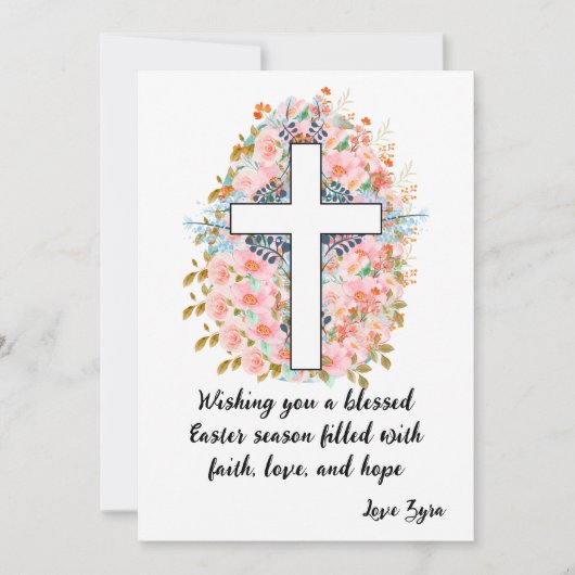Gesegnete Osterkarte mit benutzerdefinierbarer Nac Ankündigung (Vorderseite)