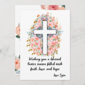 Gesegnete Osterkarte mit benutzerdefinierbarer Nac Ankündigung (Vorne/Hinten)