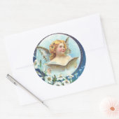 Gesegnete Ostern, gesegnetes Ostern Runder Aufkleber (Umschlag)