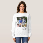 Gesegnete, Personalisierte 6-Foto-Familienkollage Sweatshirt (Vorne ganz)