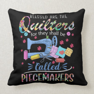 Gesegnete Quilters-Piecemaker, die die Nähideen a Kissen