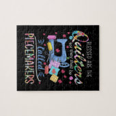 Gesegnete Quilters-Piecemakers beenden Nähgeschenk Puzzle (Horizontal)