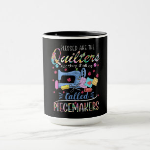 Gesegnete Quilters-Piecemakers, die das Nähen been Tasse
