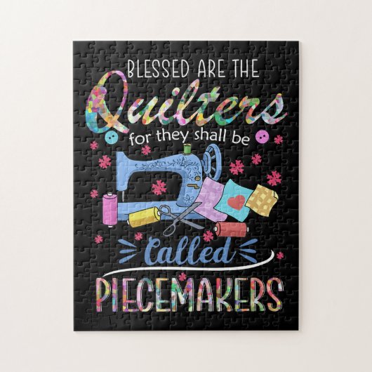 Gesegnete Quilters-Piecemakers verlassen Nähideen Puzzle (Vertikal)