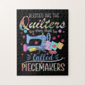Gesegnete Quilters-Piecemakers verlassen Nähideen Puzzle (Vertikal)