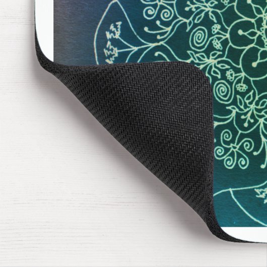 Gesegnete Regen-Mandala Mousepad (Ecke)