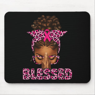 Gesegnete Schwarze Frau beten nach Christlicher Br Mousepad