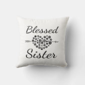 Gesegnete Schwester Kissen (Rückseite)