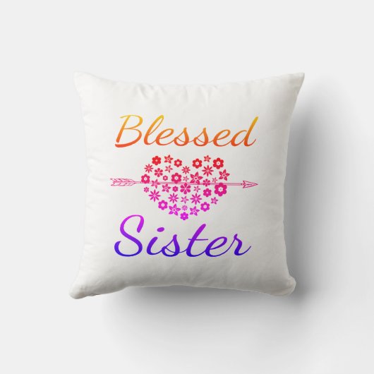 Gesegnete Schwester Kissen (Rückseite)