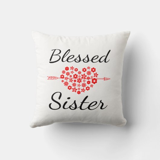 Gesegnete Schwester Kissen (Rückseite)