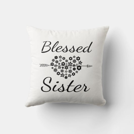 Gesegnete Schwester Kissen (Rückseite)