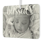 Gesegnete Skripttypografie-Fotos für benutzerdefin Autolufterfrischer (Links)