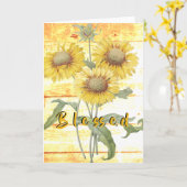 Gesegnete Sonnenblumen Karte (Gelbe Blume)